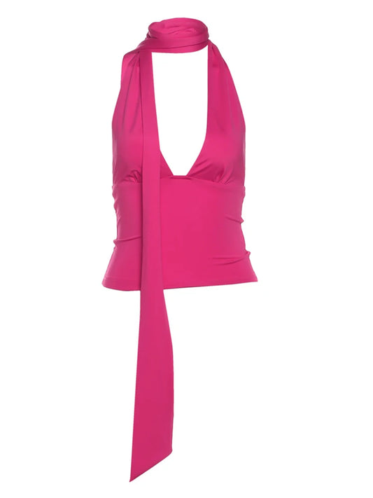 TOP SCARF HALTER